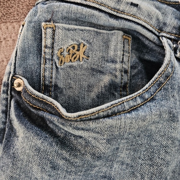 SOBK Men's Straight Outta‎ Brooklyn Jeans Blue Denim, 36x30 - Picture 3 of 6